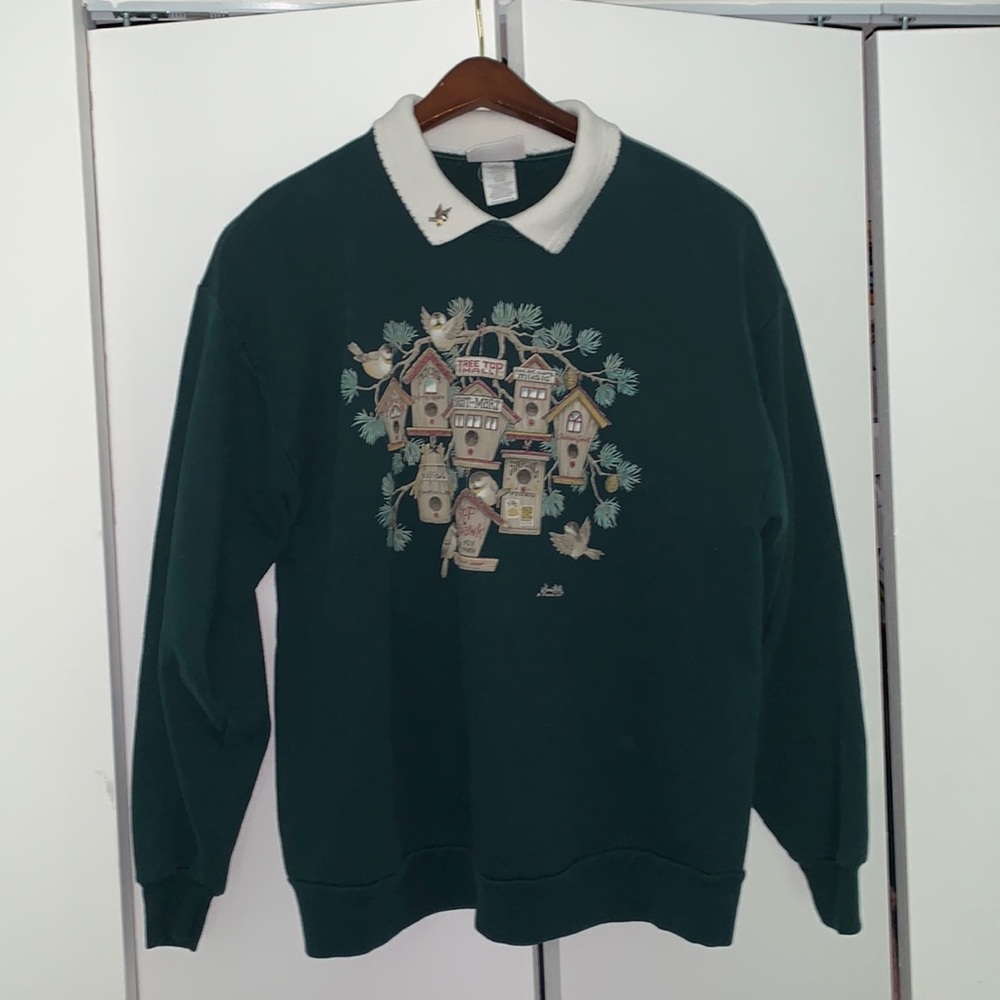 Vintage Collared Crew Neck